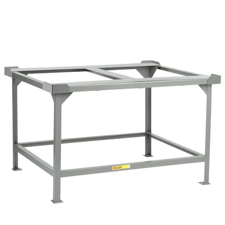 Little Giant Pallet Stand, 48"X48" Deck Size, Fixed Height, Load Retainers SPS-4848-LR